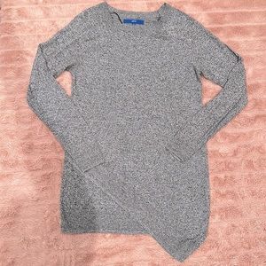 Apt. 9 gray asymmetrical sweater
